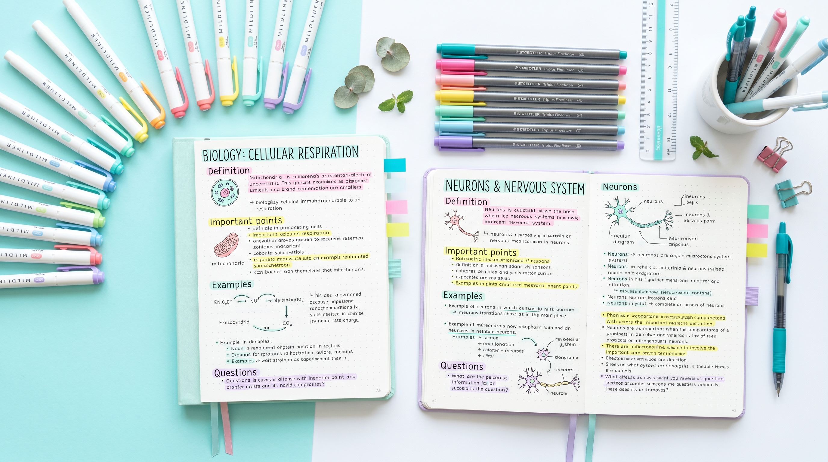 Aesthetic Notes Ideas: The Complete Color Coding System
